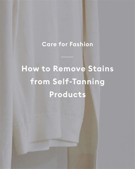 self tanning stains on clothing